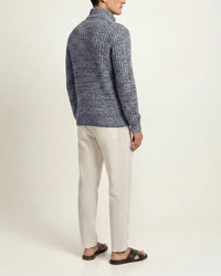 Lennard Crochet Half-Zip Kni