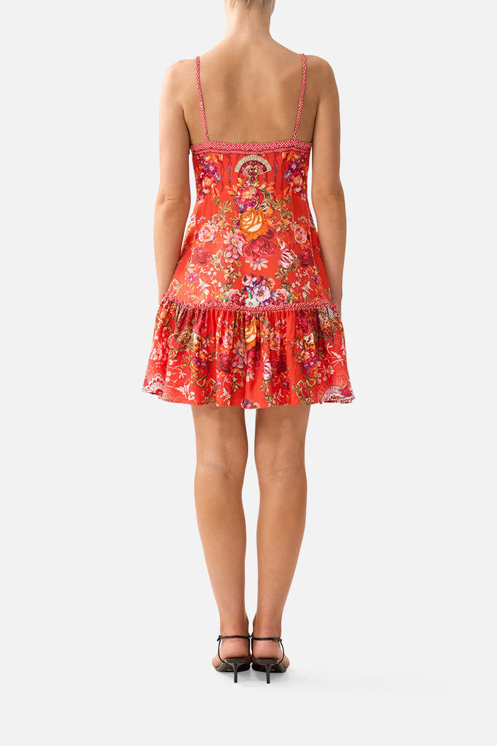 Tie Front Short Dress