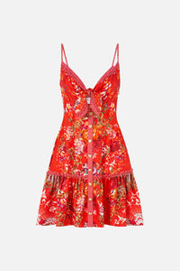 Tie Front Short Dress