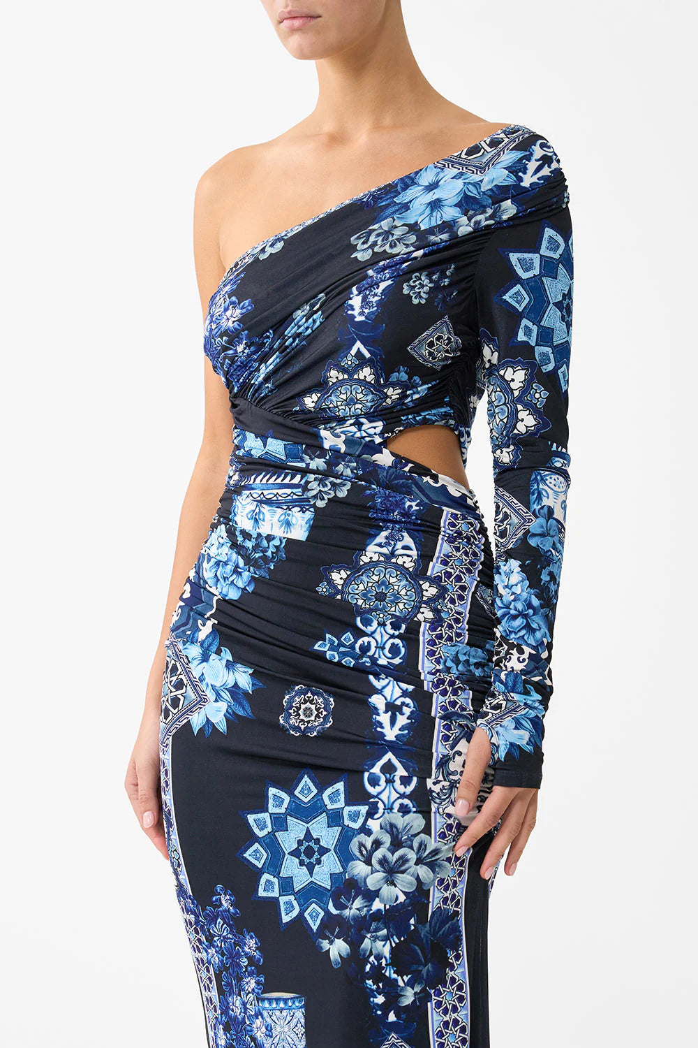 One-Shoulder Jersey Dress