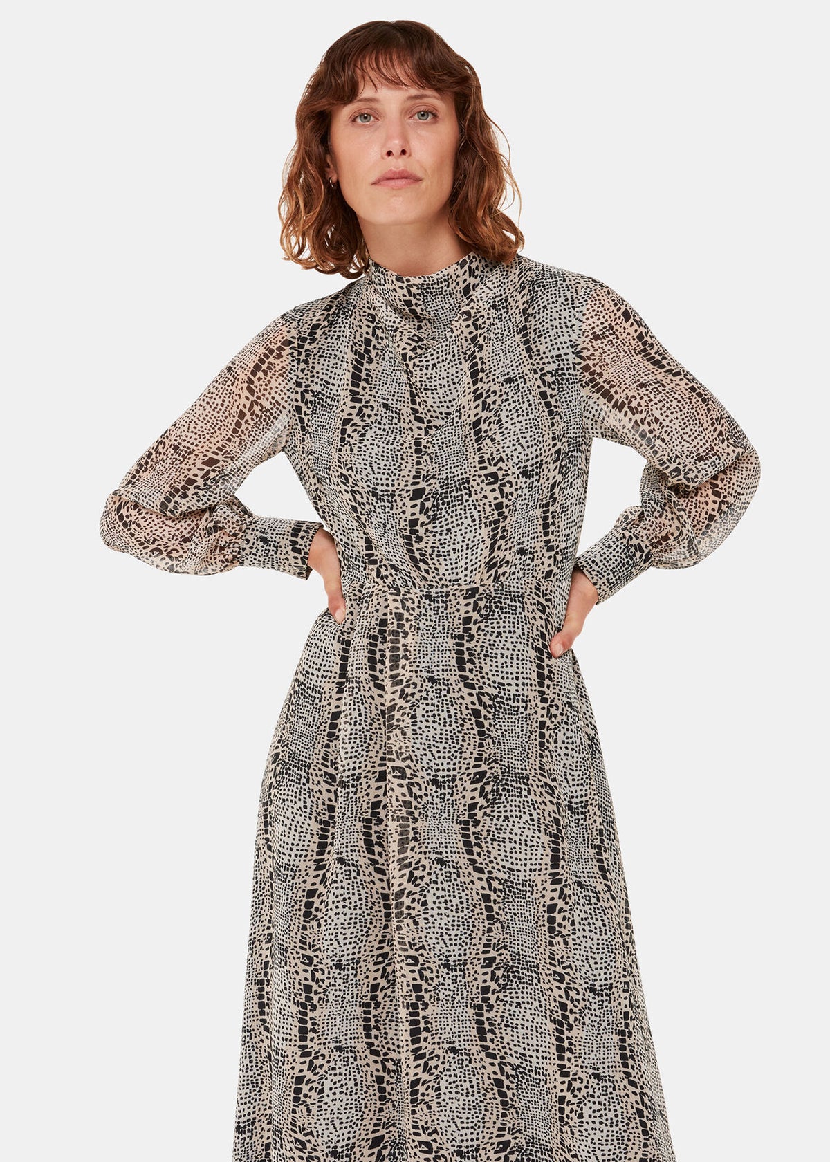 Optical Snake Meg Dress