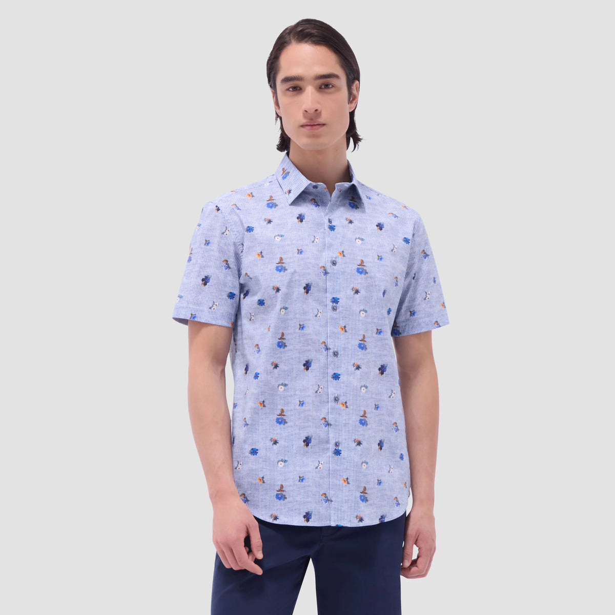 Orson Striped Floral Shirt