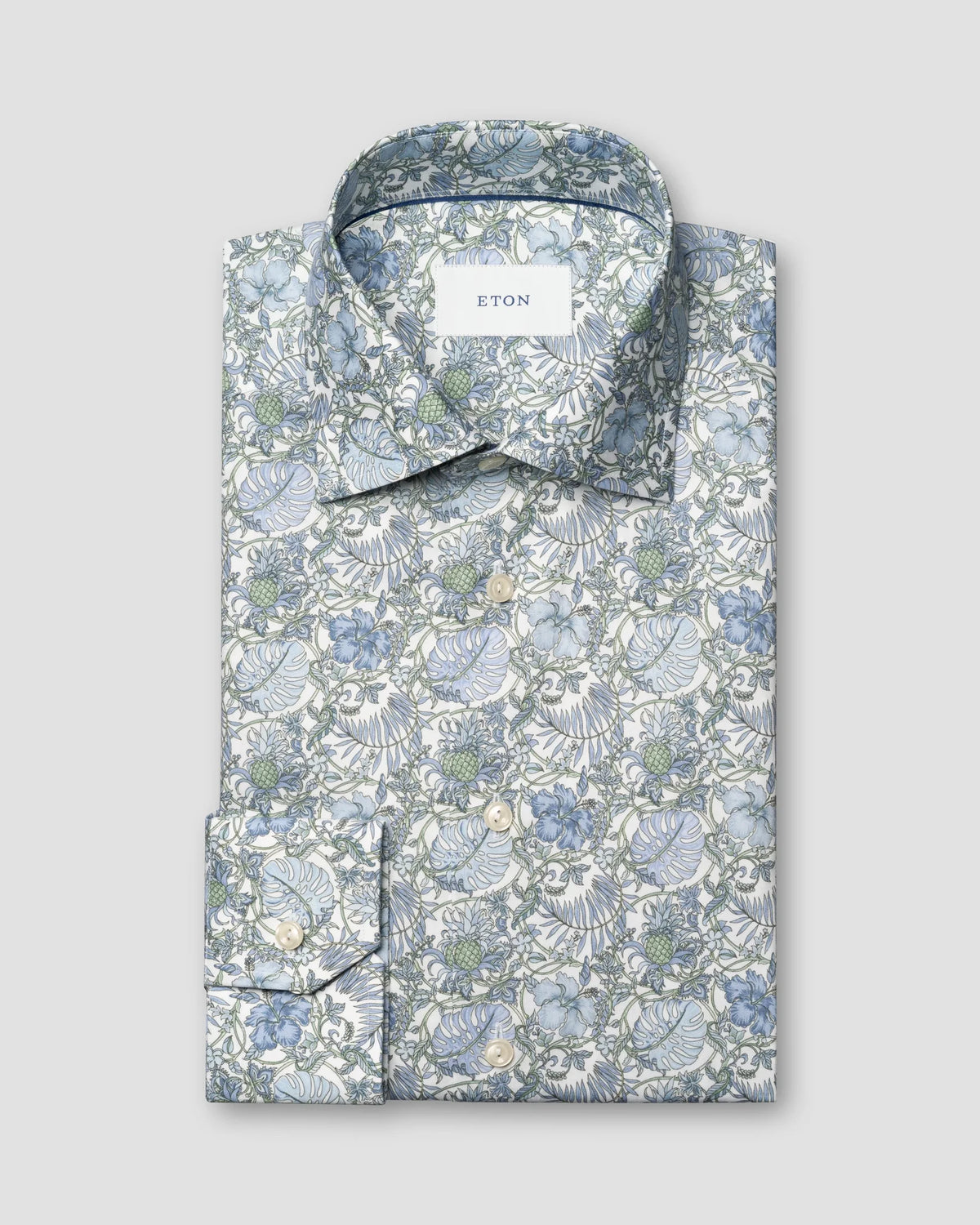 Palm Print Signature Twill Shirt