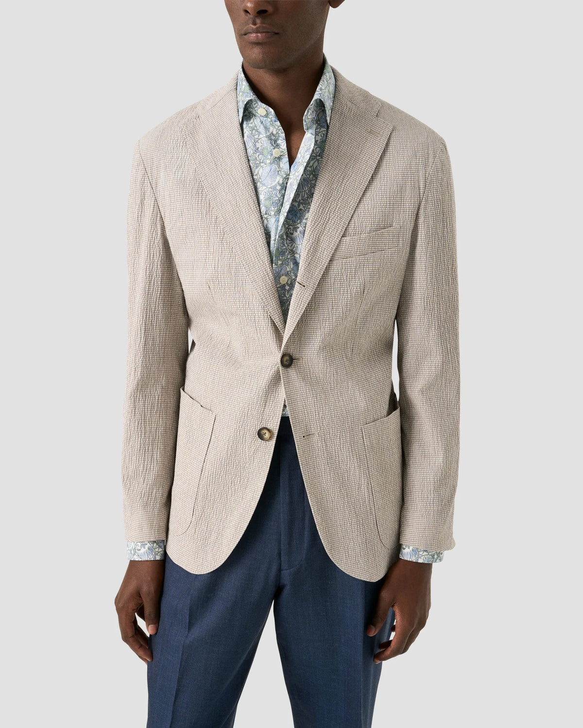 Palm Print Signature Twill Shirt