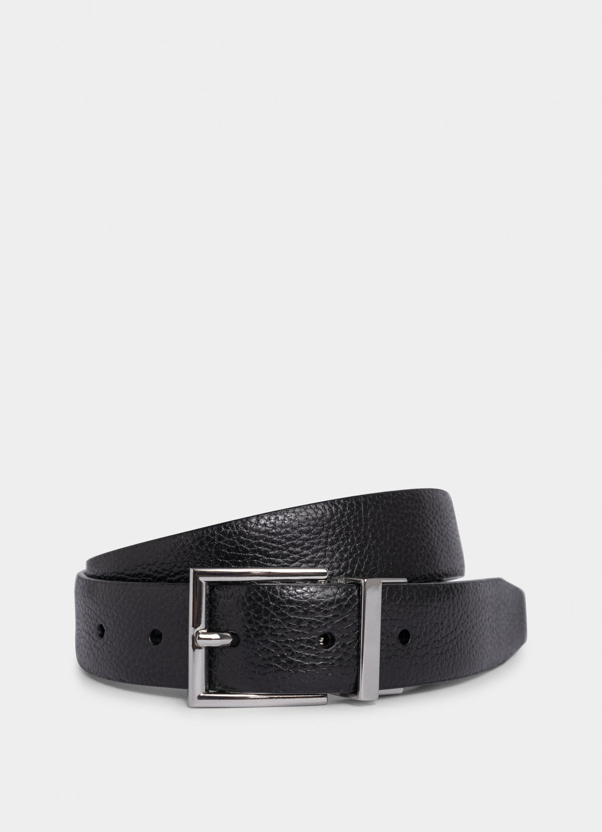 Pebbled Leather Reversible 30mm Belt