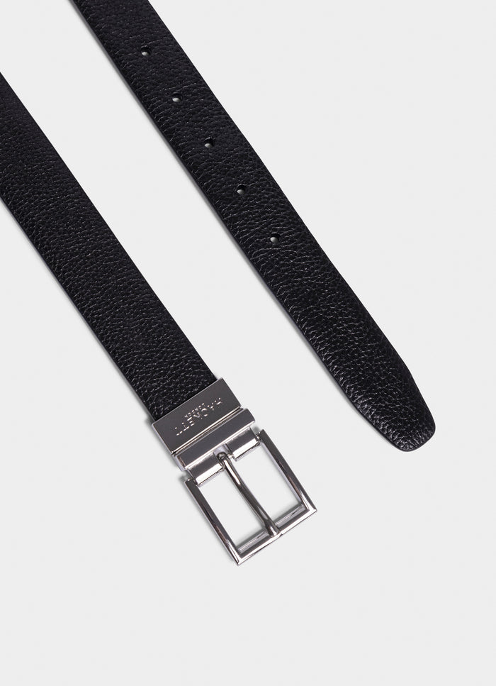 Pebbled Leather Reversible 30mm Belt