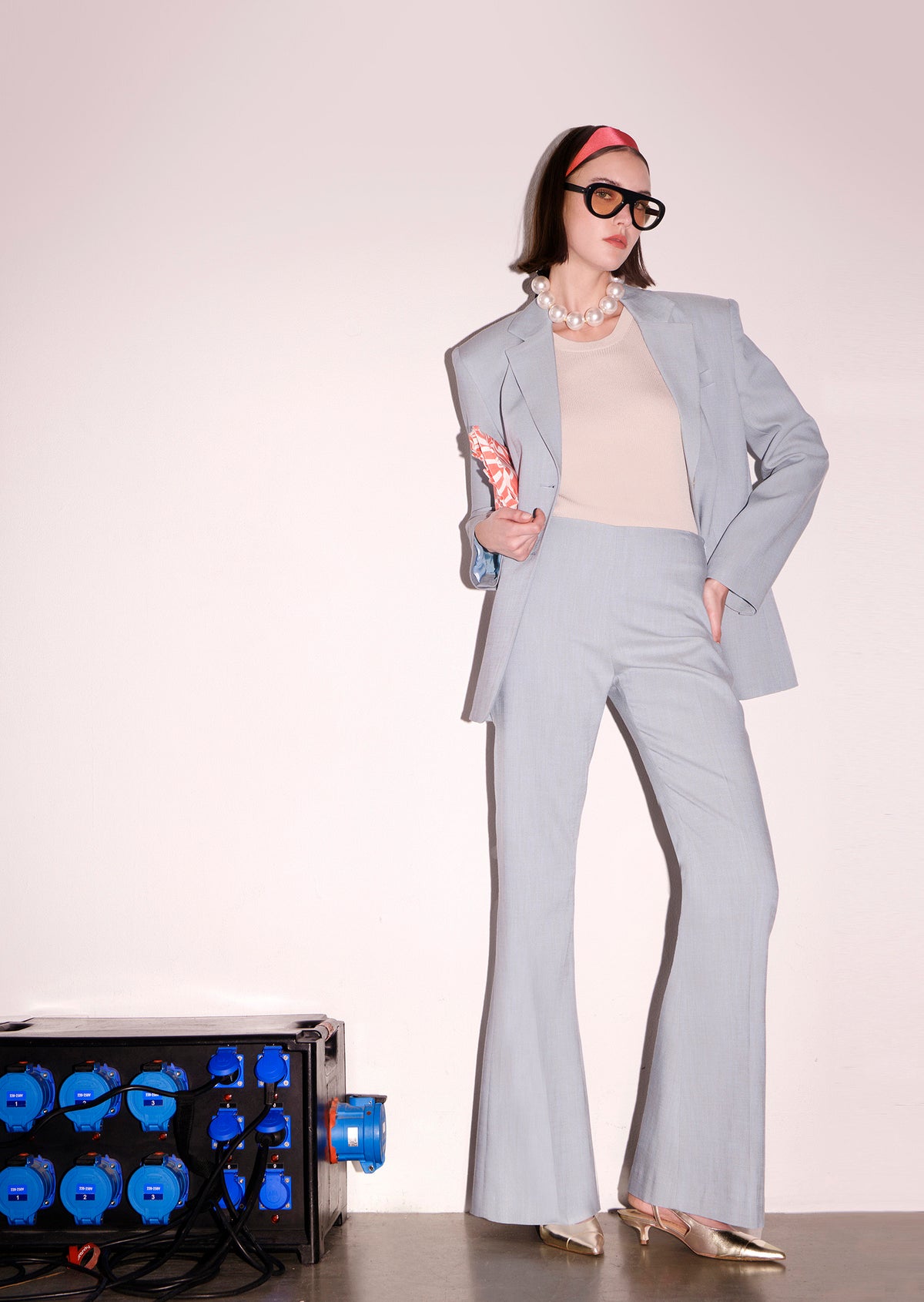 Penina Blue Suit Pants