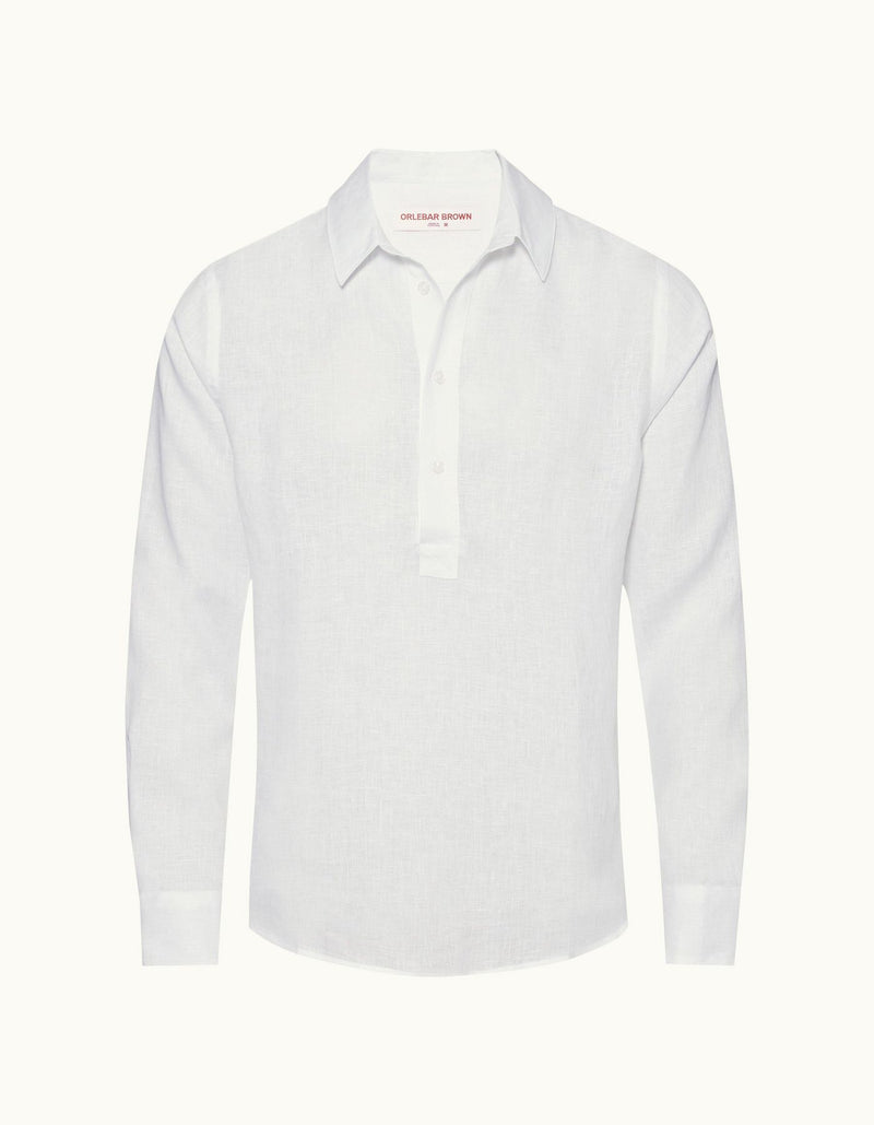 Percy Classic Collar Overhead Linen Shirt