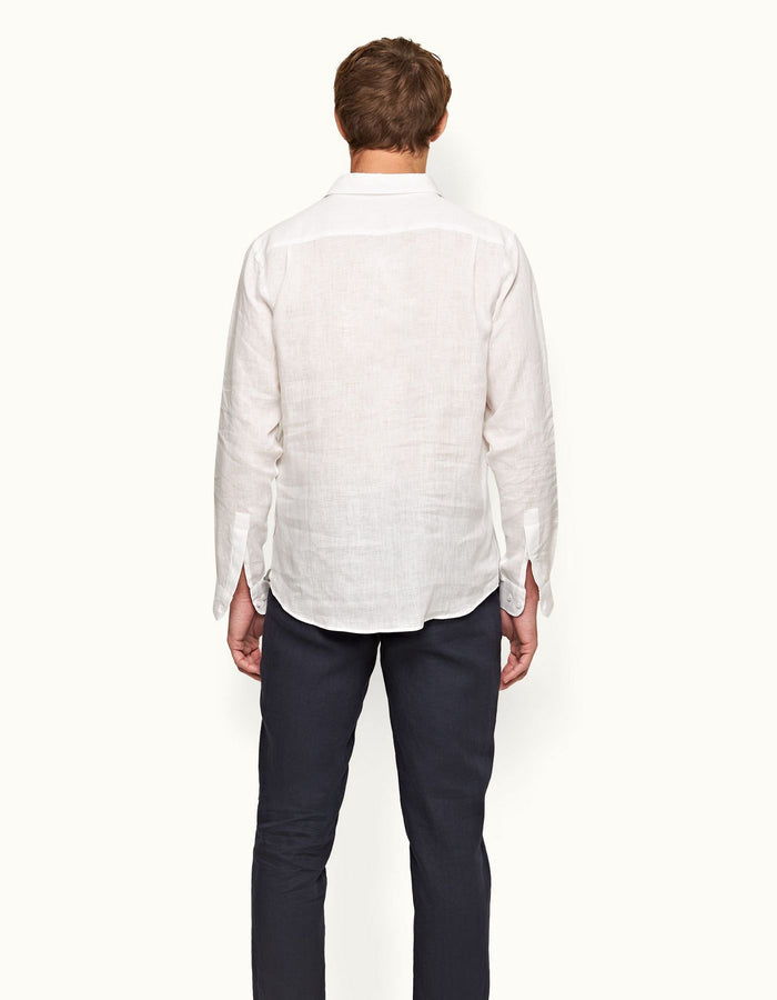 Percy Classic Collar Overhead Linen Shirt