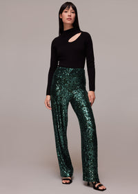 Petra Sequin Green Trouser