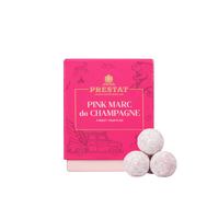 Pink Marc de Champagne Truffle Cube