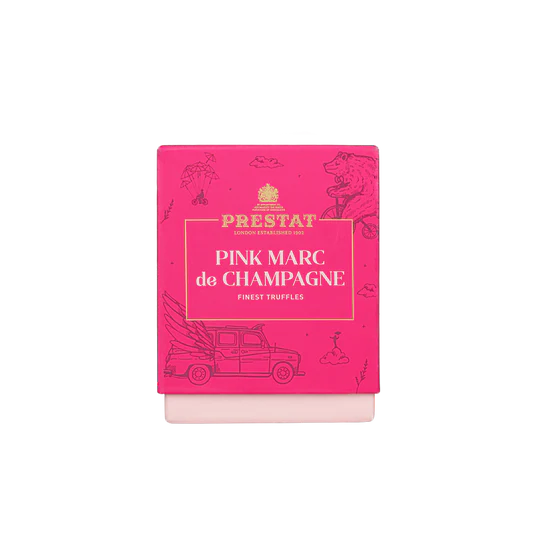 Pink Marc de Champagne Truffle Cube