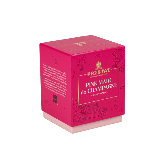 Pink Marc de Champagne Truffle Cube