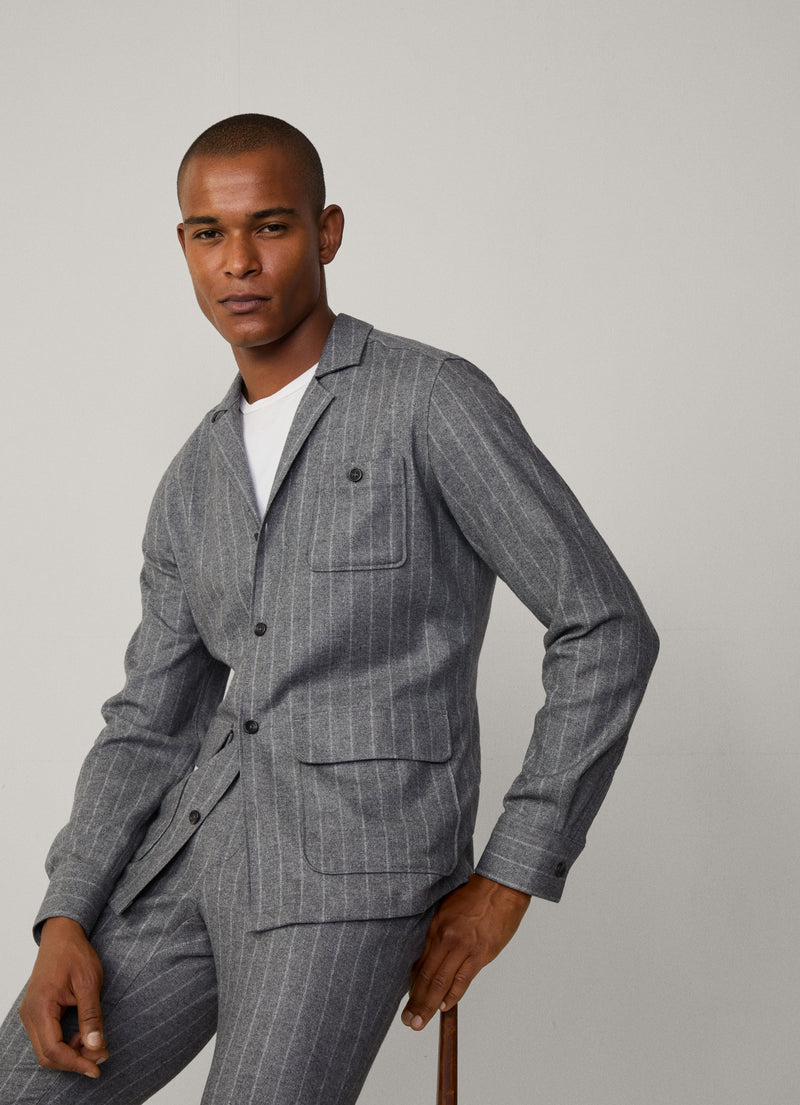 Pinstripe Overshirt