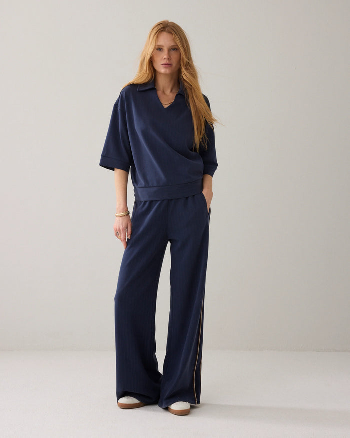 Pinstripe Polo Shirt