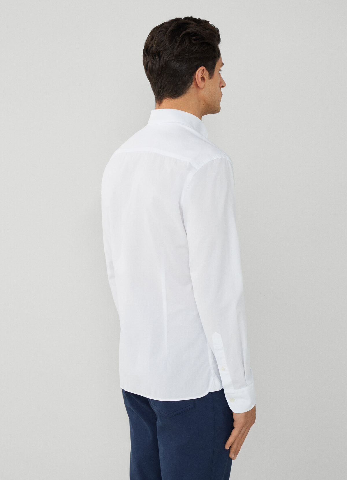 Plain Colour Slim Fit Shirt