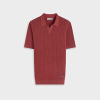 Pointelle Rib Johnny Sweater