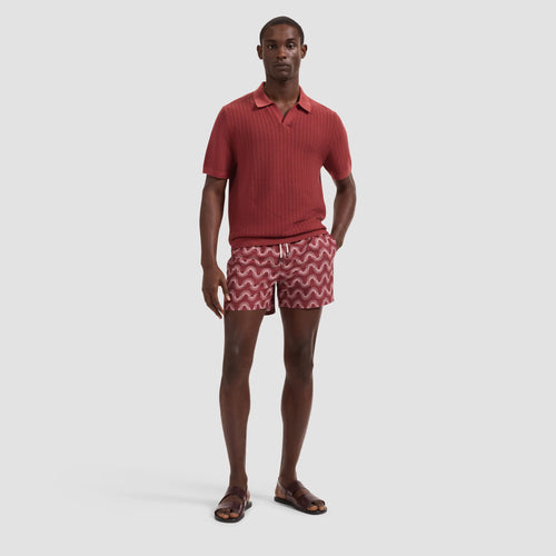 Pointelle Rib Johnny Sweater