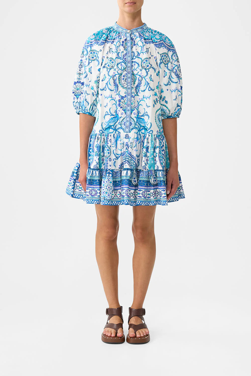 Puff Sleeve Shirt Dress