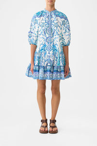 Puff Sleeve Shirt Dress