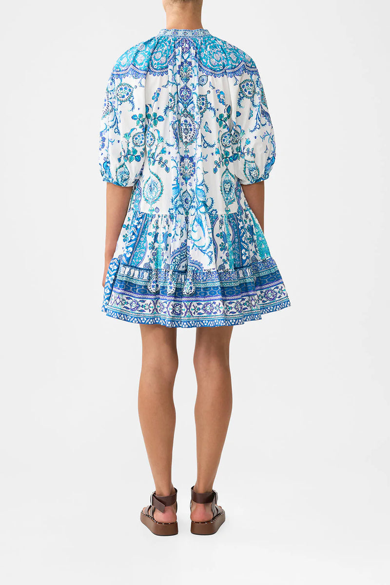 Puff Sleeve Shirt Dress