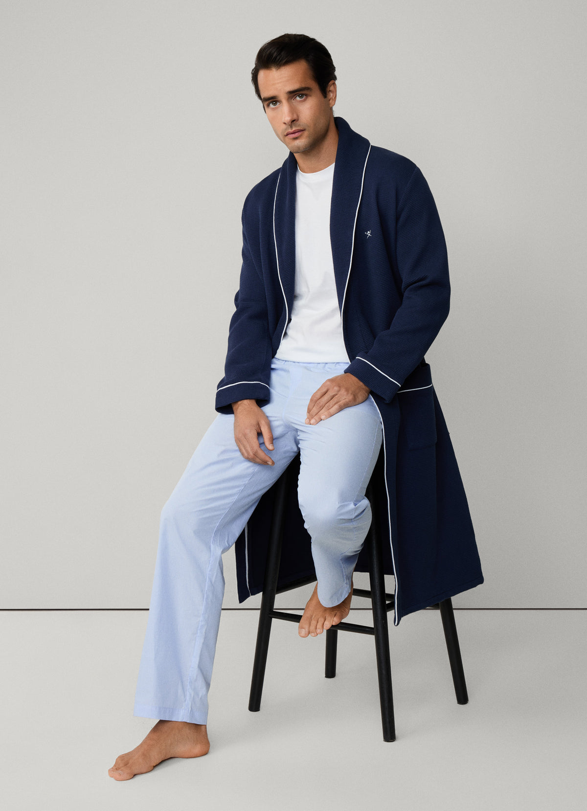 Pure Cotton Waffle Robe