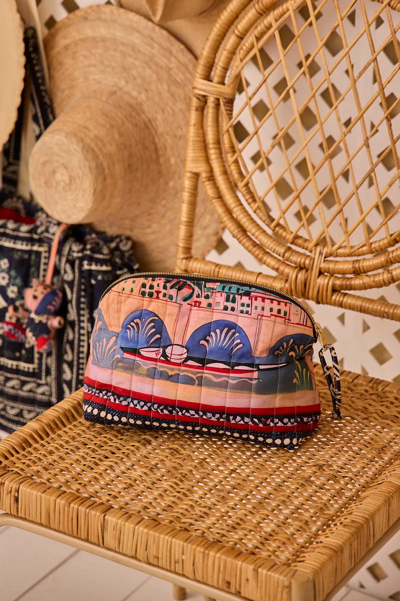 Quilted Makeup Bag