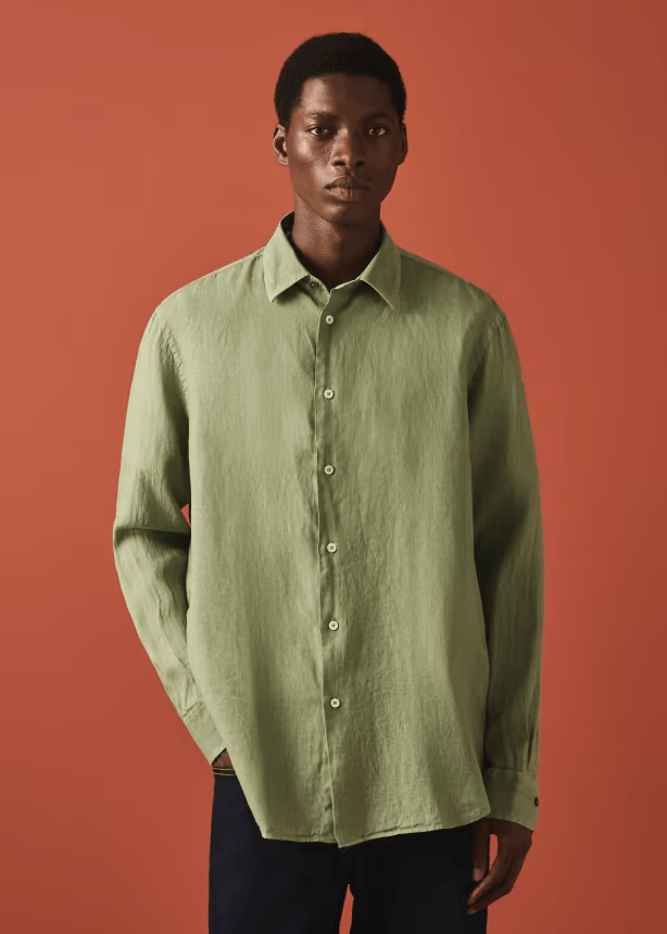 Regular-Fit Linen Shirt