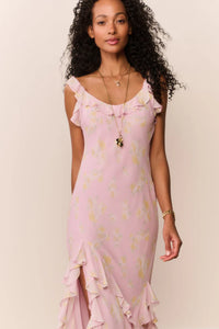 Roseline Floral Chiffon Dress