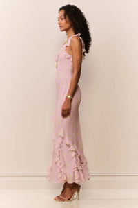 Roseline Floral Chiffon Dress