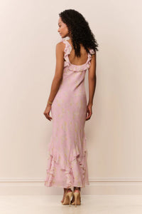 Roseline Floral Chiffon Dress