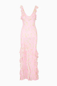 Roseline Floral Chiffon Dress
