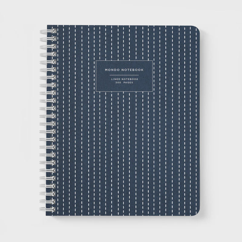 Mondo Notebook in Blue Stitch