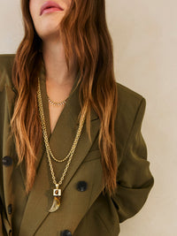 CZ Spike Drop Necklace
