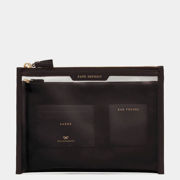 Safe Deposit Case in Clear/Black ECONYL