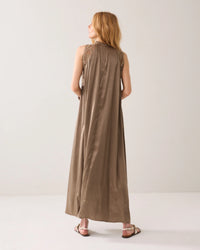 Satin Lace Embroidered Dress