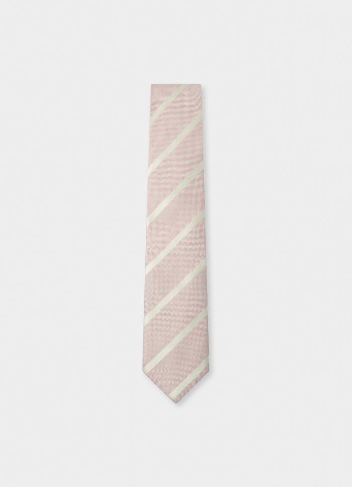 Satin Textured Silk Stripe Tie