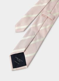 Satin Textured Silk Stripe Tie