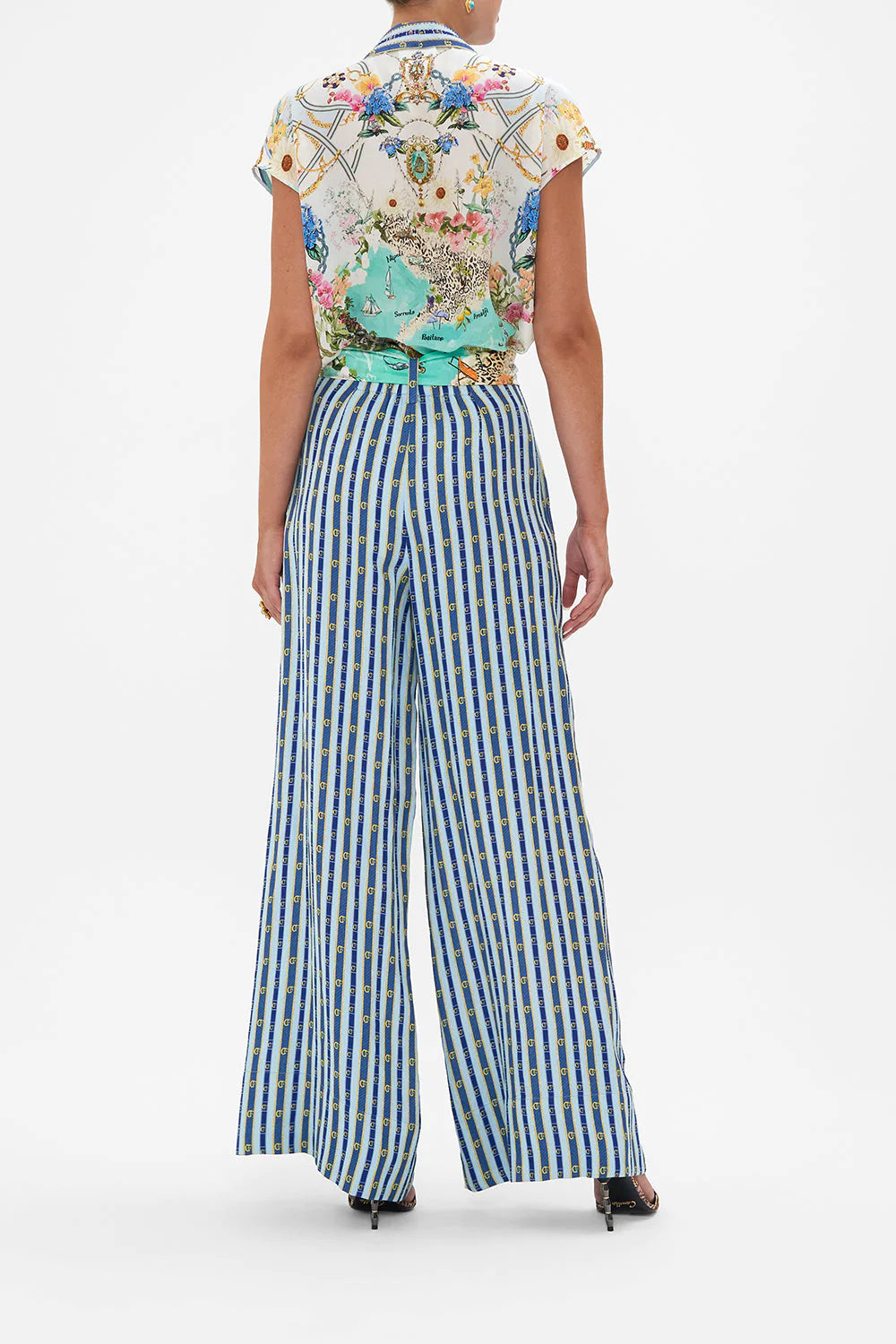 Scarf Belt Wide Leg Pant