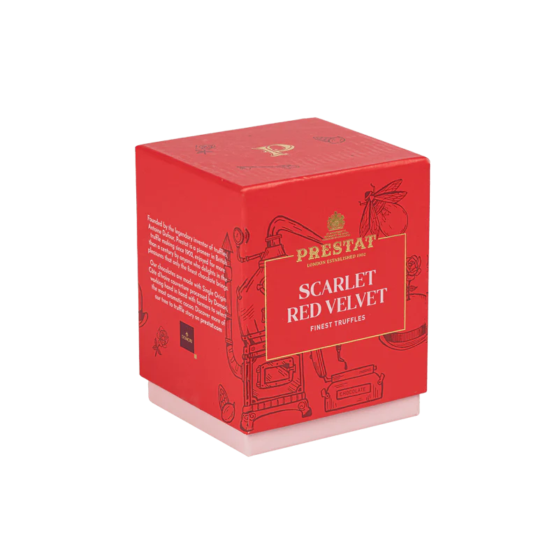 Scarlet Red Velvet Truffle Cube