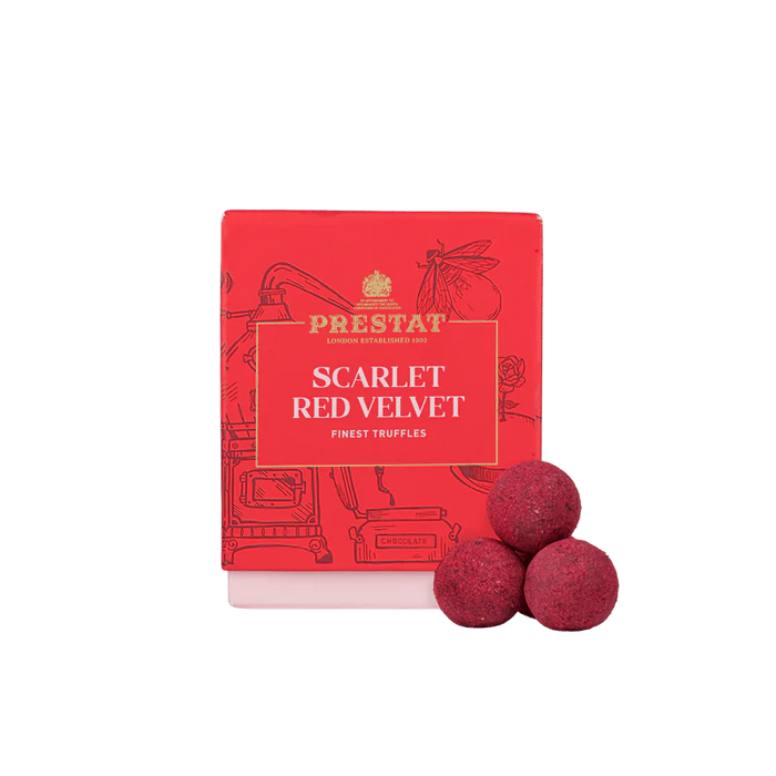 Scarlet Red Velvet Truffle Cube