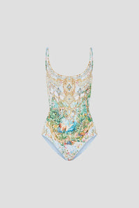 Scoop Neck One Piece With Scoop Back