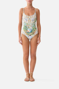 Scoop Neck One Piece With Scoop Back