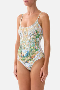 Scoop Neck One Piece With Scoop Back