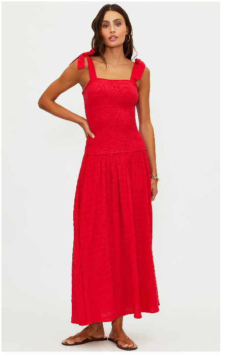 Isadora Dress Crimson