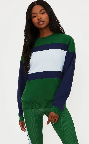 DEVYN OVERSIZED SWEATSHIRT IVY COLORBLOCK
