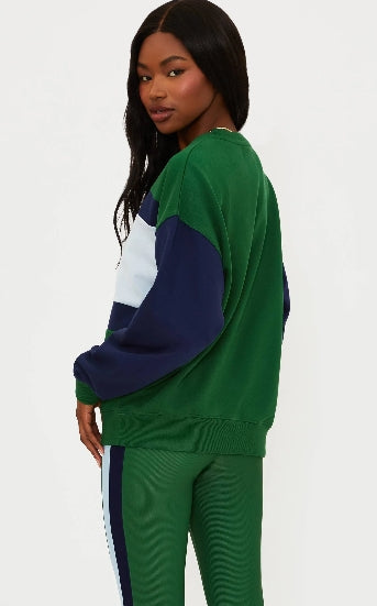 DEVYN OVERSIZED SWEATSHIRT IVY COLORBLOCK