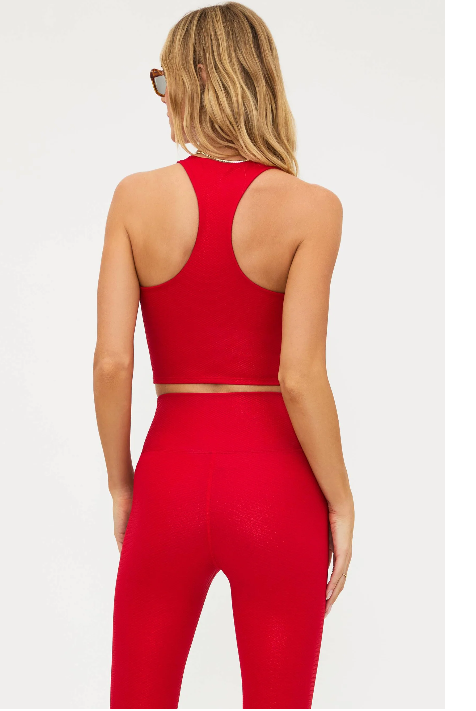 Yara Top Red Shine Waffle