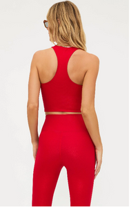 Piper Legging Red Shine Waffle