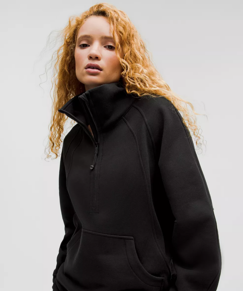 Scuba Oversized Funnel Neck Half Zip